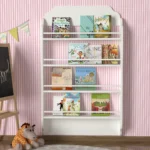 ⁦خزانة كتب باللون الأبيض موديل Montessori⁩ - الصورة ⁦3⁩