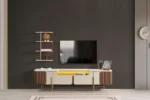 طقم طاولة تلفزيون موديل Asya 2