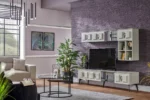 طقم طاولة تلفزيون موديل Safir